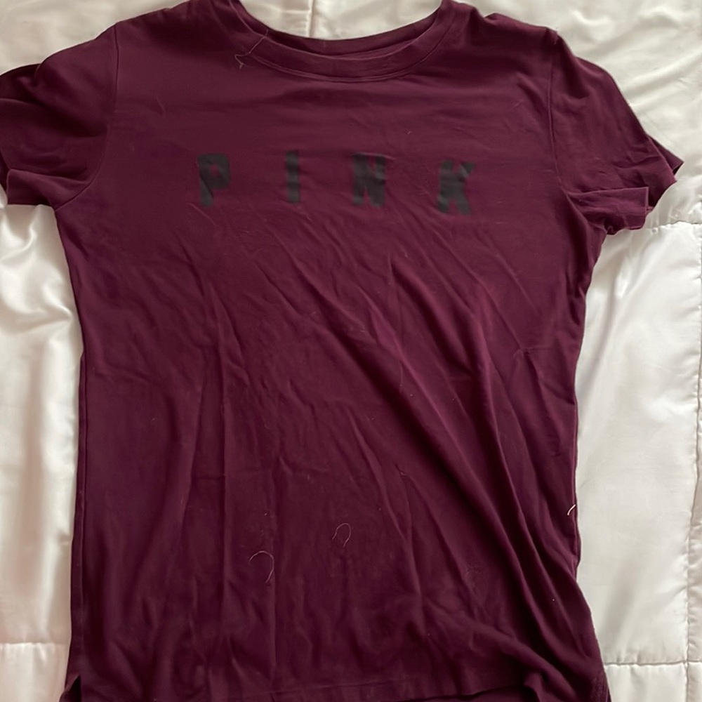 Burgundy pink nation classic tee